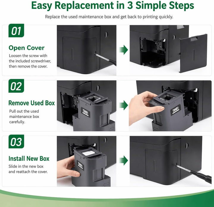 ATTA T04D1 Wartungsbox Kompatibel für Epson T04D100 C13T04D100 für ET-4750 ET-4850 ET-3750 ET-15000