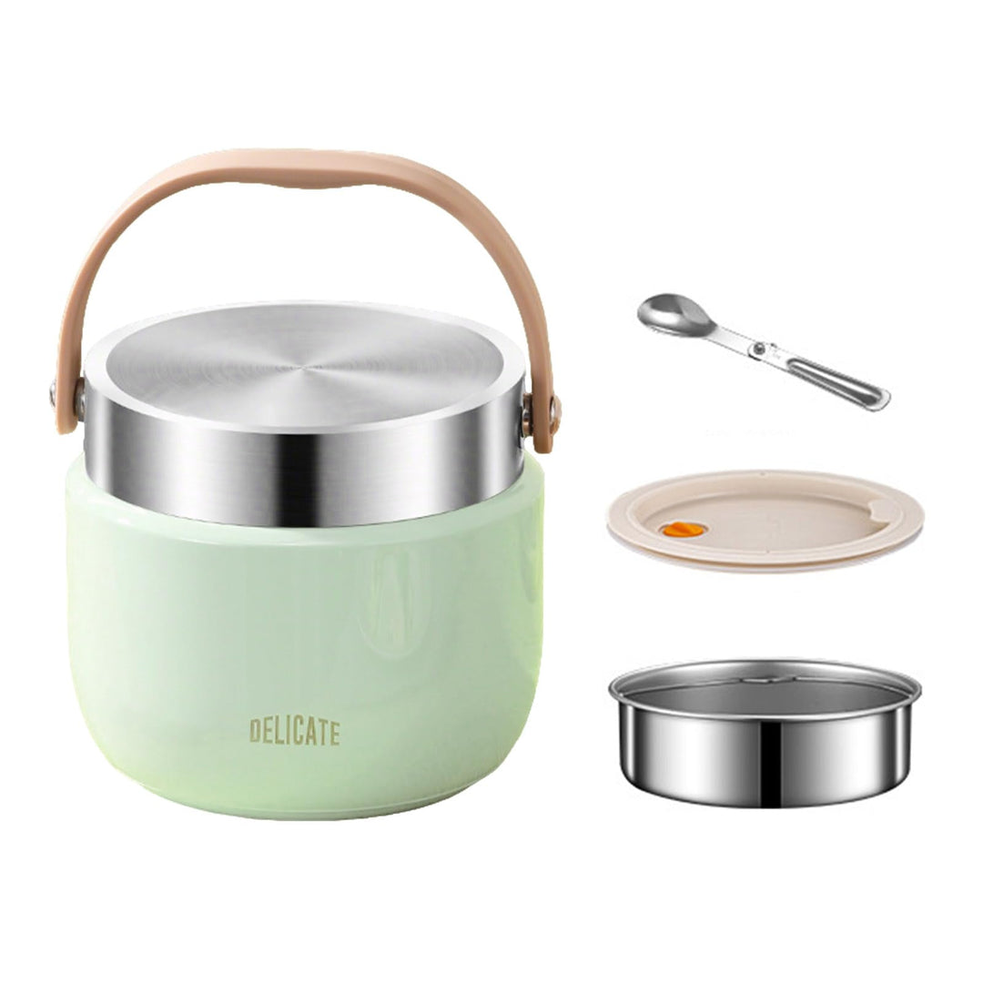 1200ml Thermobehälter für warme Lebensmittel, Thermo-Essenspender aus Edelstahl mit Griff, Thermos f