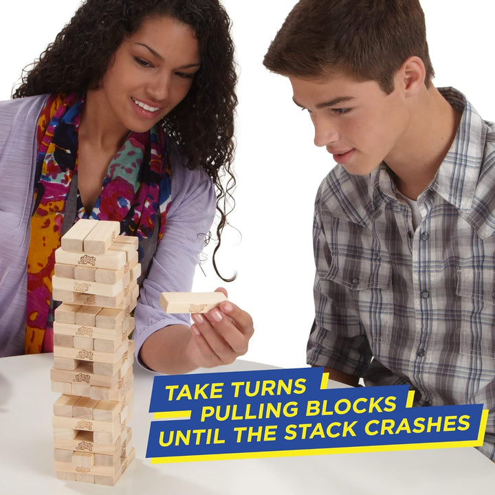 Hasbro Gaming Jenga Classic, beliebtes Geschicklichkeitsspiel für Kinder ab 6 Jahren und bis 2 Spiel