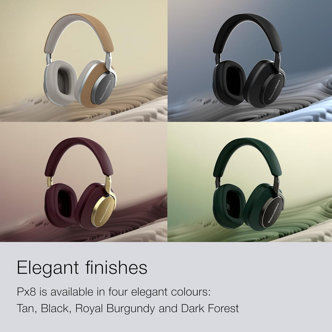 Bowers & Wilkins Px8 Over-Ear-Kopfhörer mit Geräuschunterdrückung, kabellos, Bluetooth 5.0, Schnelll