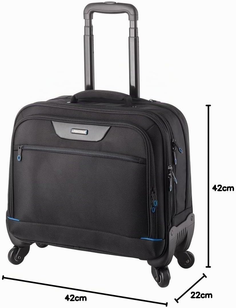 Laptop Rollkoffer Business Trolley Star, Nylon, 42.57 Liters Schwarz