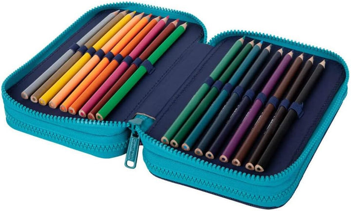 CoolPack 3-Fach Mäppchen Federmappe Federtasche XXL Federtasche Federmappe 3-Fach Schulstiftetui, dr