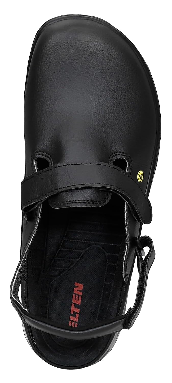 ELTEN Michel Black ESD OB, Sicherheitsschuhe für Damen+Herren, leicht, (Leichter als Stahlkappe), Ob