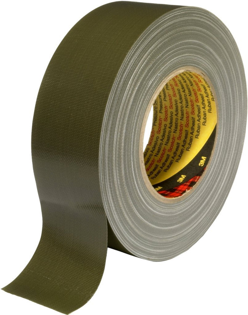 3M Premium Gewebeklebeband 389, olive, 38 mm x 50 m (24-er Pack) Premium Gewebeklebeband, hochleistu