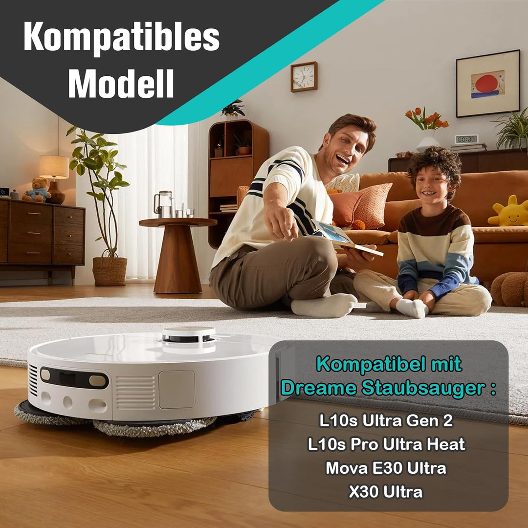 22 Stück Zubehörset für Dreame L10s Ultra Gen 2/L10s Pro Ultra Heat/Mova E30 Ultra/X30 Ultra, 1 Haup