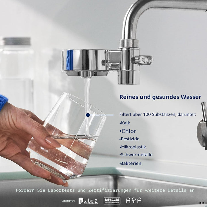 Tappwater EcoPro Compact - Kleinster Leitungswasserfilter auf dem Markt filtert mehr als 100 Substan