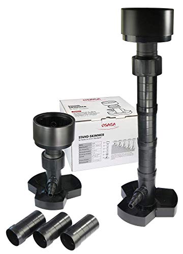 Osaga Skimmer mit Flockeffekt, zum Absaugen von Schmutz, Blättern und Algen auf der Wasseroberfläche