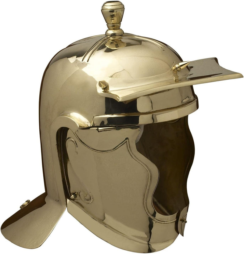 Battle-Merchant Buch-Helm, Messing - Römer, Römerhelm, Antike, LARP