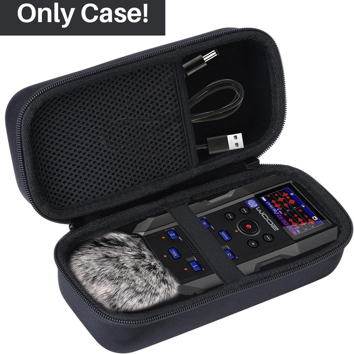 Hart Schutz Hülle Etui Tasche für Zoom H5studio Handy Recorder/Zoom H6essential Handy Recorder Schwa