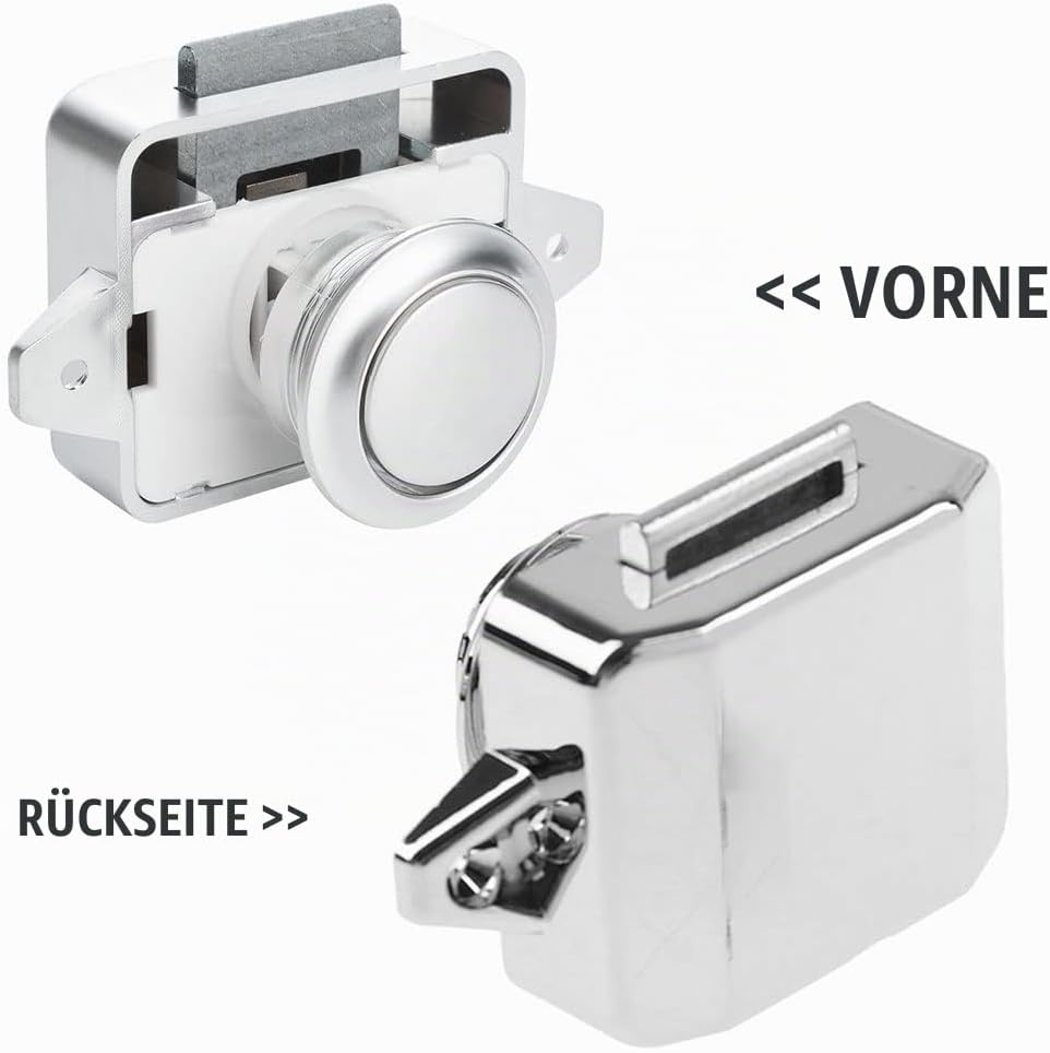 10 Stück Push Button Catch Door Lock Türknauf Verriegelung Druckknopfverriegelung passend für 15-18