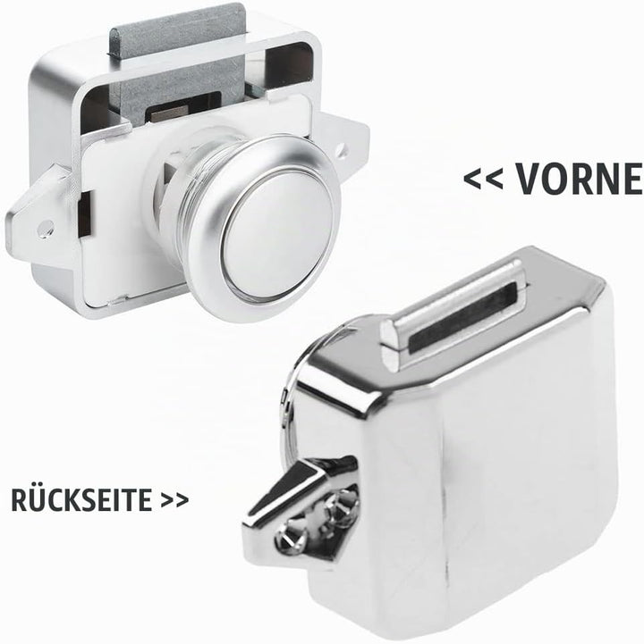 10 Stück Push Button Catch Door Lock Türknauf Verriegelung Druckknopfverriegelung passend für 15-18