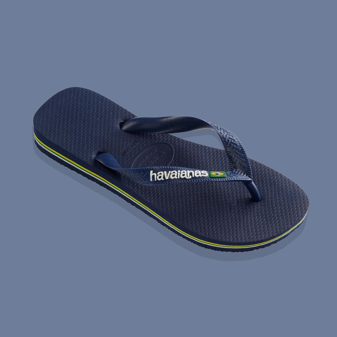 Havaianas - Brasil Logo, Iconic, Comfortable and Durable Flip-Flops, Straps with Brazilian Flag and