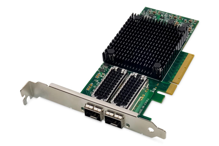DIGITUS 25 Gigabit Ethernet Server Netzwerkkarte - 2 Port SFP28 - NIC - 1000/10000/25000 Mbps 2x SFP