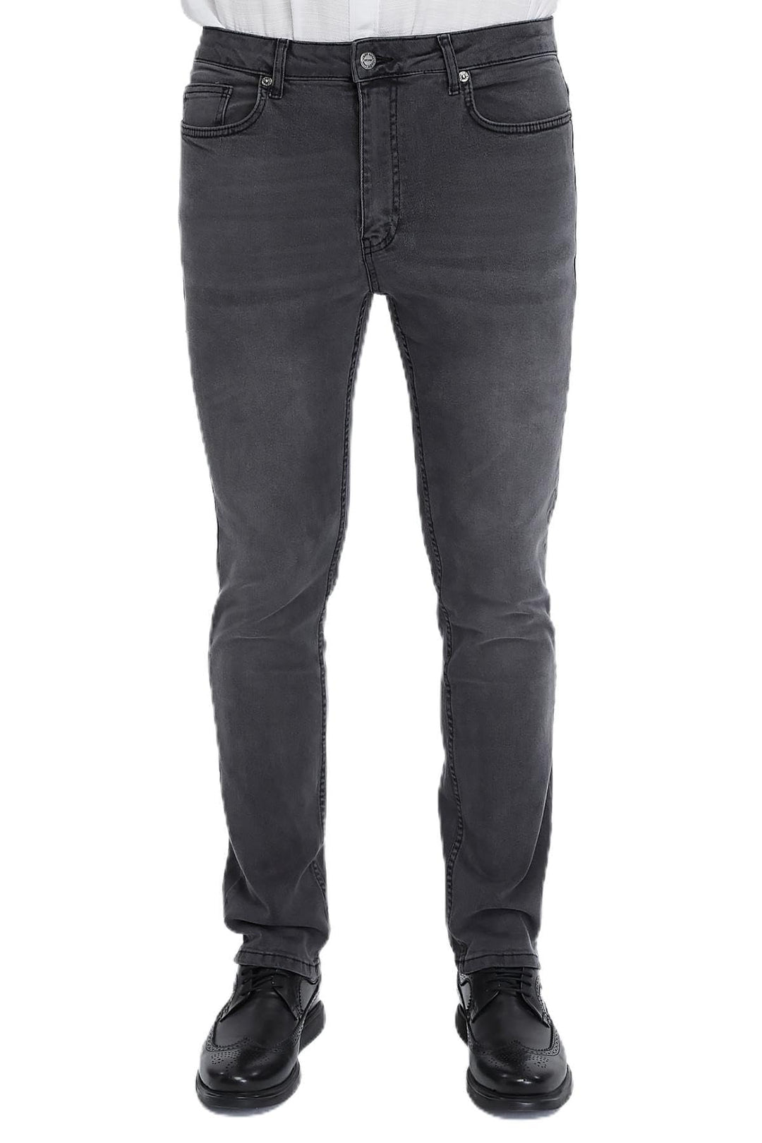 Herren Jeans Regular Fit, Stretch Jeanshose, Herren High Waist, Straight Cut, Basic Washed, Männer H