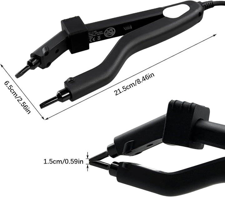 Profi Wärmezange Haar Extensions Iron, 100-240V Haarverlängerungswerkzeug für Haarverlängerung, Salo