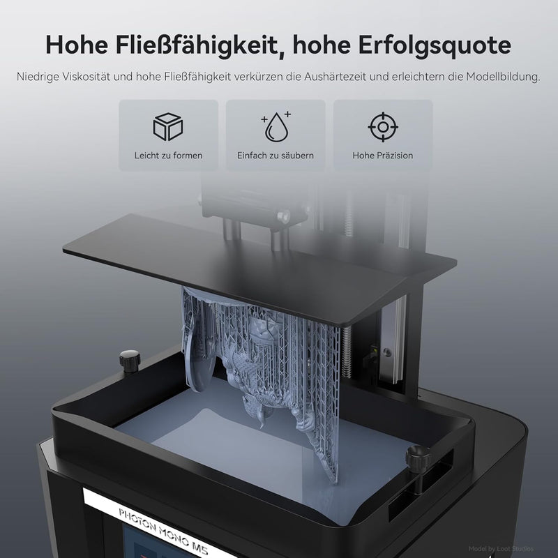 ANYCUBIC ABS-Like Resin Pro 2, 3D Drucker Resin mit erhöhter Festigkeit und Zähigkeit, Hoher Präzisi