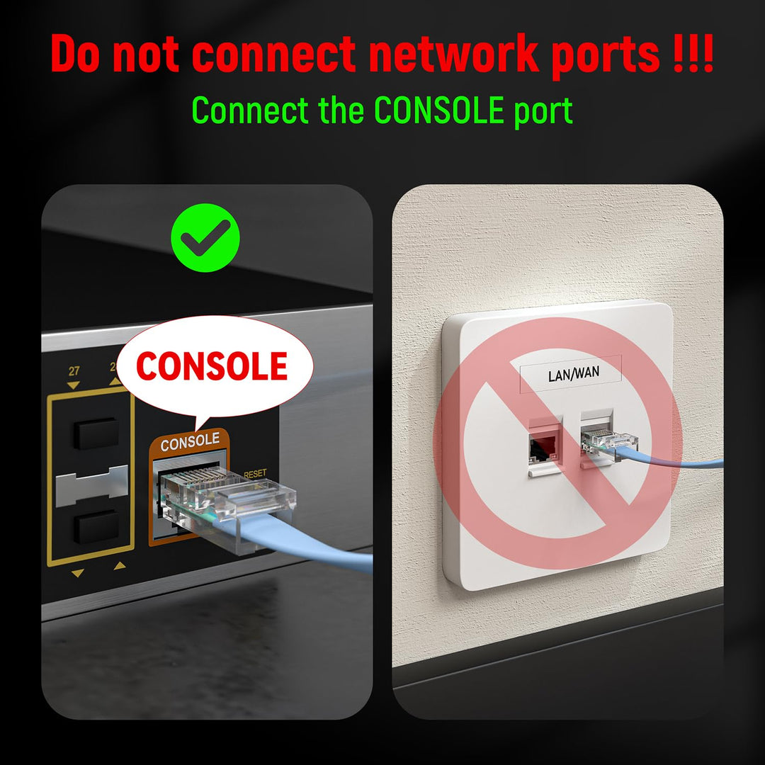OIKWAN USB Konsolenkabel, USB auf RJ45 Konsolenkabel für Cisco Router/AP Router/Switch/Windows 7, 8