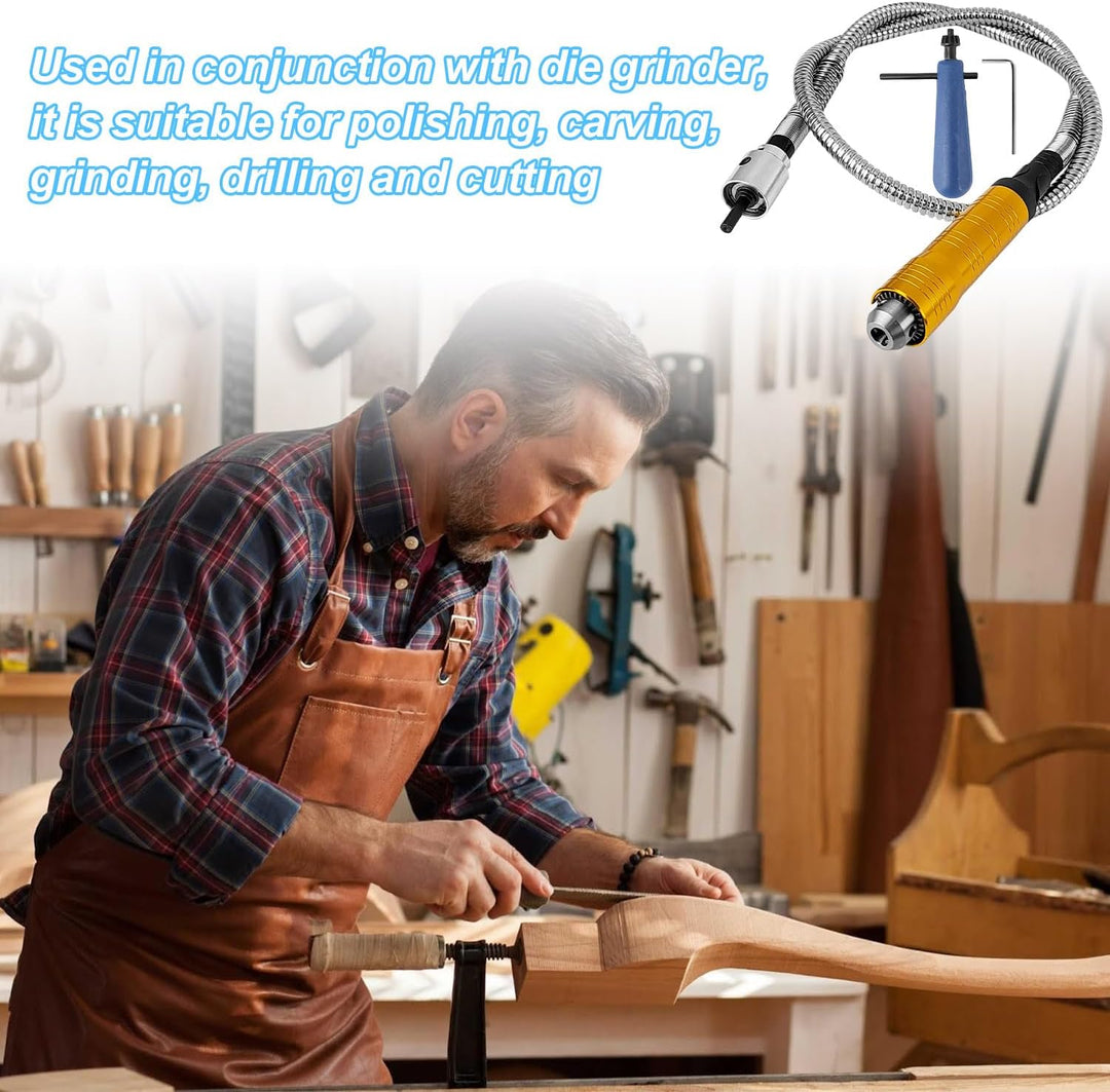 Biegsame Welle, Bohrwelle Verlängerung, Flexible Bohrwelle, Bohrmaschinenwelle mit 6mm Flexwellen-Ve