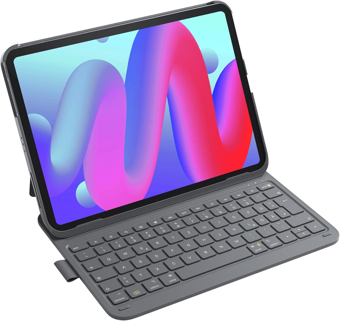 Inateck iPad 10 Generation Hülle mit Tastatur,Ultraleichte Tastatur Hülle für iPad Air 6 11 Zoll 202