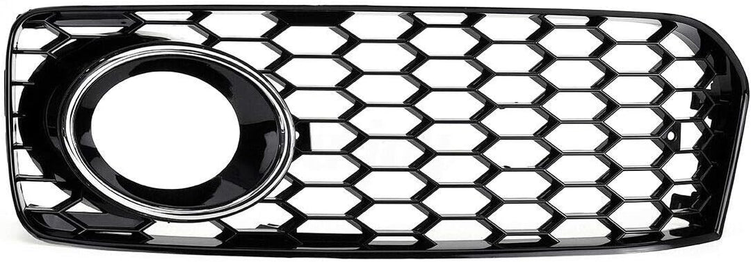 GSRECY Links Rechts Black & Chrome Trim Nebelscheinwerfer Stossstangengrill Abdeckung für S5 B8 Coup