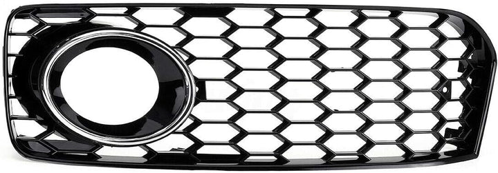 GSRECY Links Rechts Black & Chrome Trim Nebelscheinwerfer Stossstangengrill Abdeckung für S5 B8 Coup