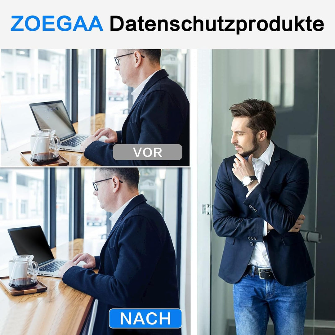 ZOEGAA Bildschirm Sichtschutzfolie 27 Zoll Monitor Blickschutzfolie 16:9,Anti Blaulicht Blendschutz