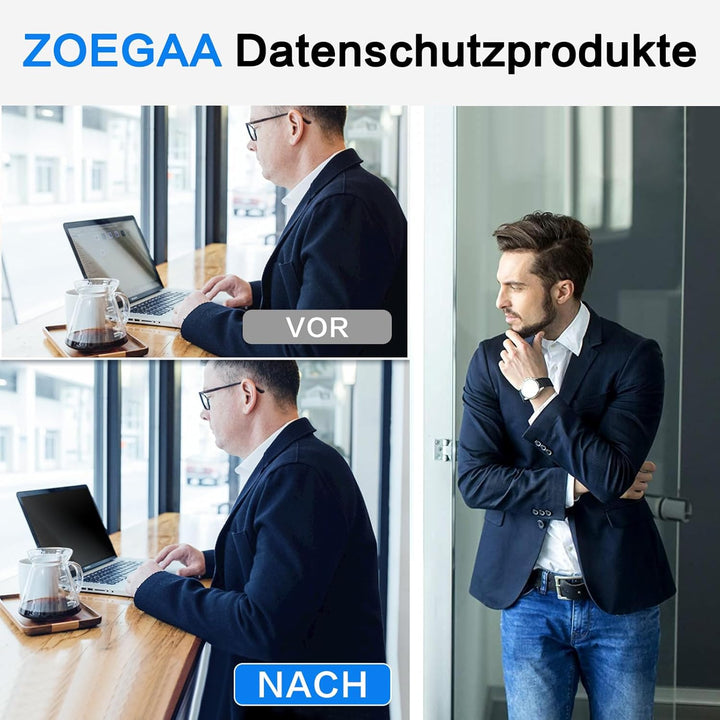 ZOEGAA Bildschirm Sichtschutzfolie 27 Zoll Monitor Blickschutzfolie 16:9,Anti Blaulicht Blendschutz
