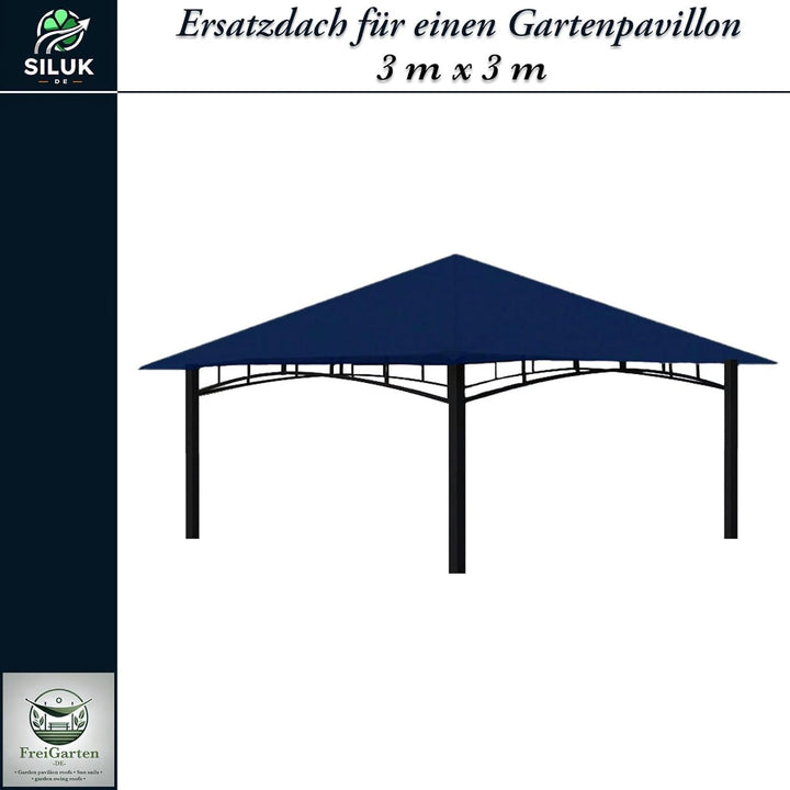 freigarten.de Ersatzdach für Pavillon 3x3 Meter Sand Antik Pavillon Wasserdicht Material: Panama PCV