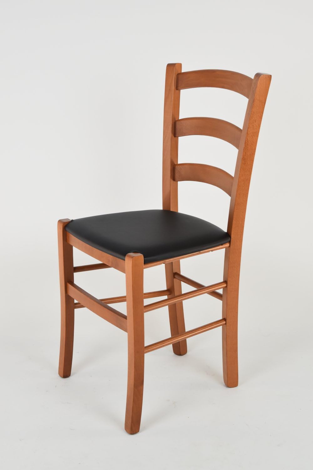 Tommychairs - Stuhl VENICE für Küche und Esszimmer, robuste Struktur aus lackiertem Buchenholz im Fa