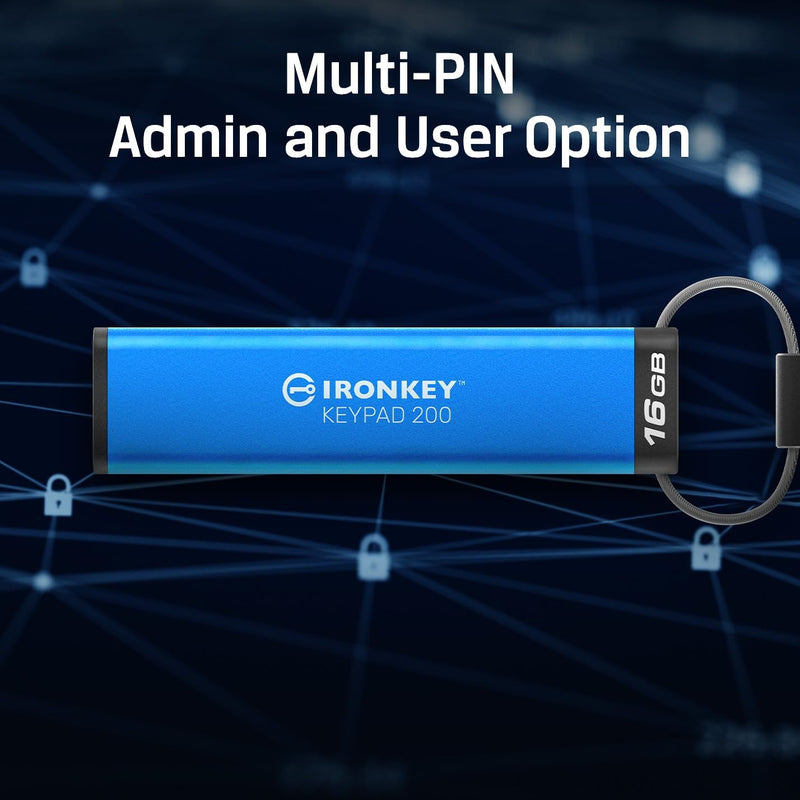 Kingston IronKey Keypad 200 Typ-C Hardware-verschlüsselter USB-Stick FIPS 140-3 Level 3 (ausstehend)