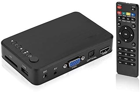 HDMI Multi Media Player, 1080P Full HD Digital Media Player Medienspieler mit Fernbedienung für RM R