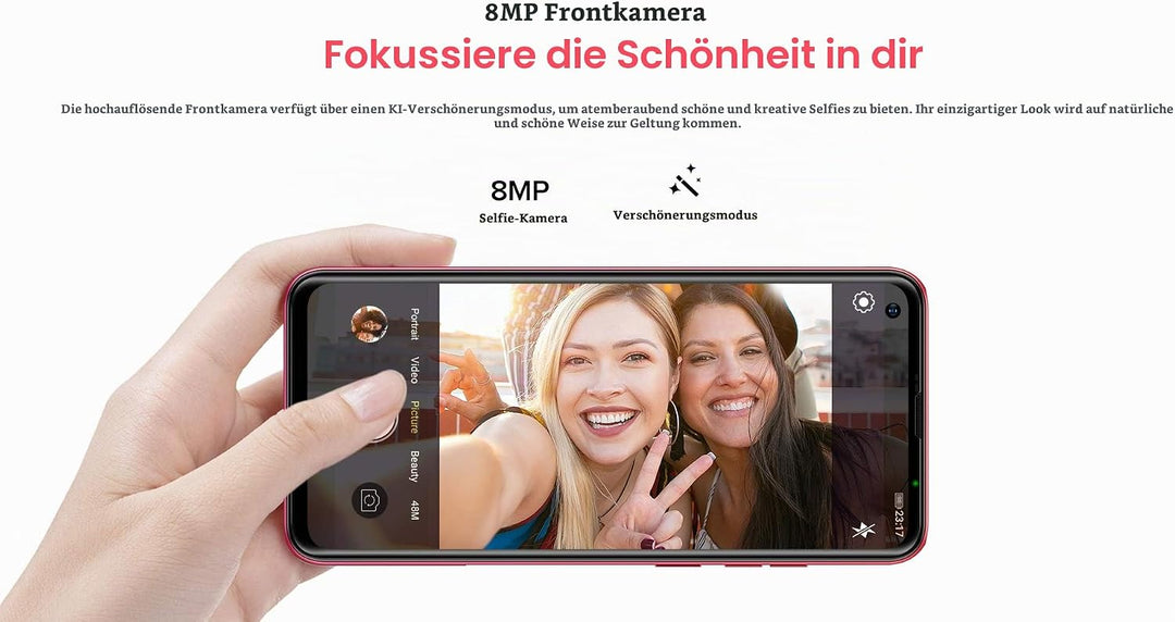 Ulefone Android 11 Smartphone ohne Vertrag, Note 11P 4G Handy, Helio P60 Octa-Core 8GB+128GB, Dual-S