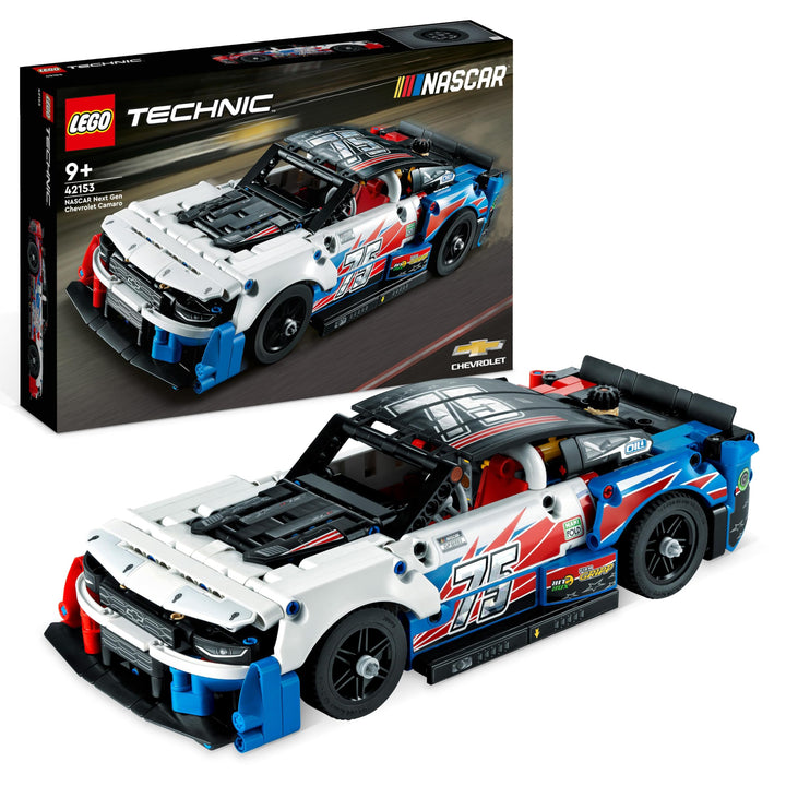 LEGO Technic NASCAR Next Gen Chevrolet Camaro ZL1 Modell-Auto-Bausatz, Rennfahrzeug-Spielzeug, Samml