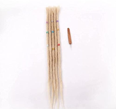 100% Echthaar Dreadlock Extensions 20 Zoll 5 Stränge/Pack Handgemachte Crochet Dreadlocks Extension