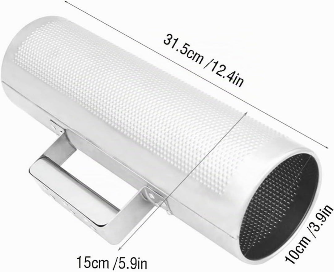 Edelstahl Guiro Halter Metall Guiro mit Schaber, Lateinisches Handschlaginstrument für Musikalisches