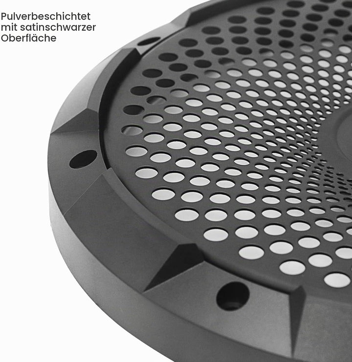 RECOIL 8-Zoll（20 cm ） Subwoofer-Gitter aus schwarzem Stahlgeflecht mit hohem Hub (SG-8) 8 Zoll, 8 Zo