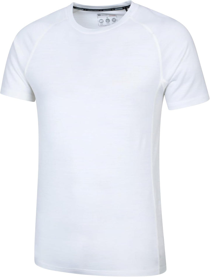 Mountain Warehouse Summit Merino II Herren T-Shirt XXS Weiss (02), XXS Weiss (02)