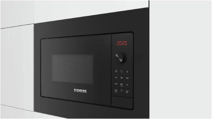 Siemens BE623LMB3 iQ300 Einbau-Mikrowelle, Schwarz, cookControl8 - Automatikprogramme, humidClean Pl