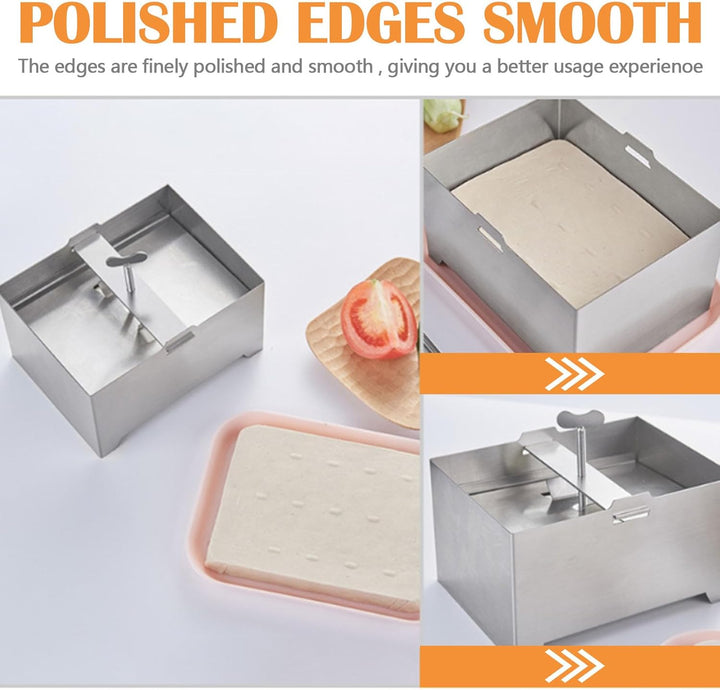 Aisny Tofupresse, Edelstahl Tofu Presse Materialien in Lebensmittelqualität Tofu Maker Kit mit Platt
