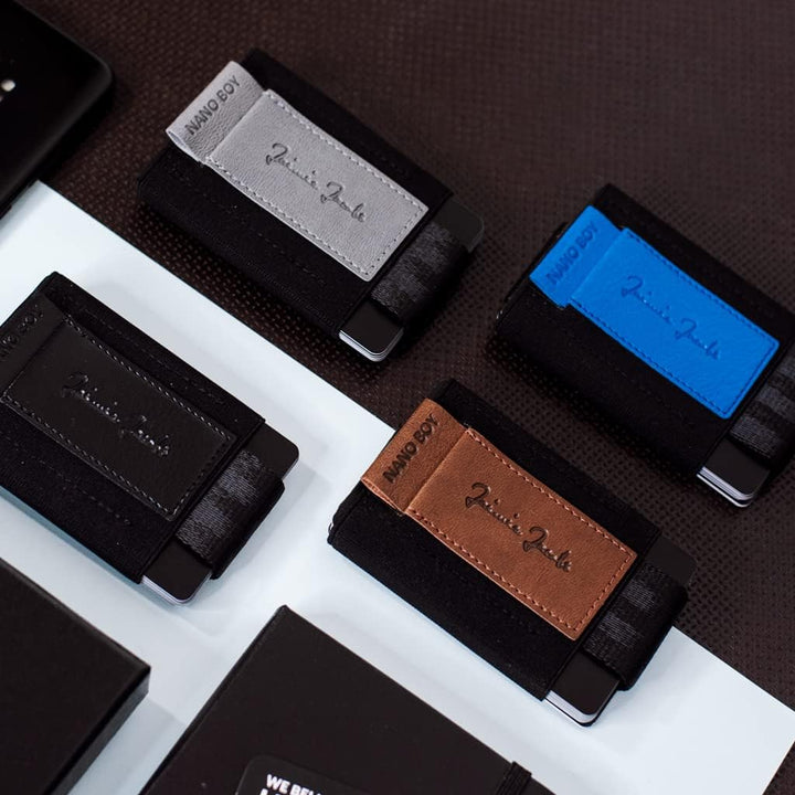 Jaimie Jacobs Nano Boy VEGAN Mini Geldbörse aus Textil, Veganer Mini Wallet, Kleiner Veganer Geldbeu