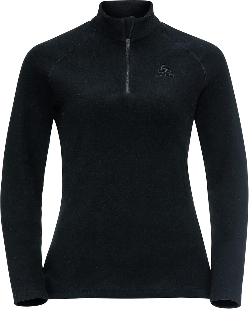 Odlo Damen Rigi_542591 Mid Layer mit Reissverschluss S Schwarz, S Schwarz