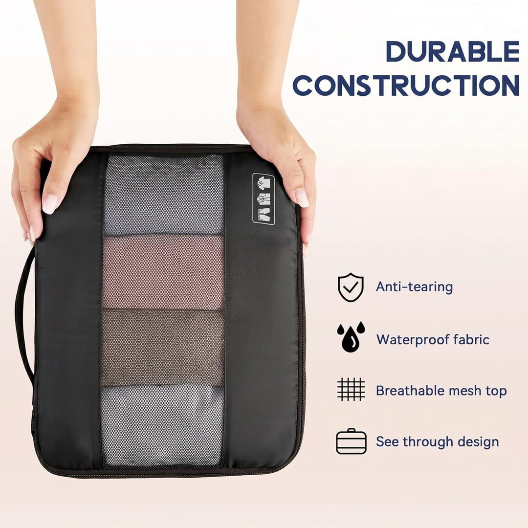 MURISE Koffer Organizer 8 Stück, Packing Cubes für Urlaub und Reisen, Packwürfel Packtaschen für Kof