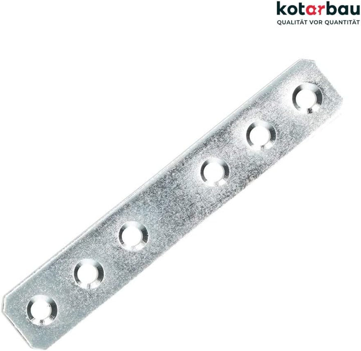 KOTARBAU Lochplatten 116 x 20 mm Verzinkt Silber Flachverbinder Holzverbinder Innen – Aussenbereich