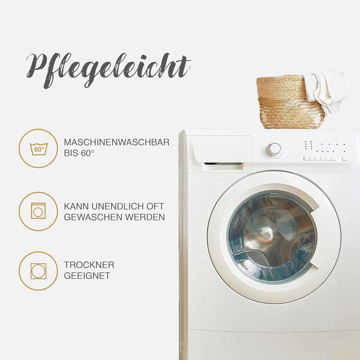 Class Home Collection Bettwäsche 135x200 Baumwolle Renforce 2 teilig Bettwäsche-Set mit Reissverschl