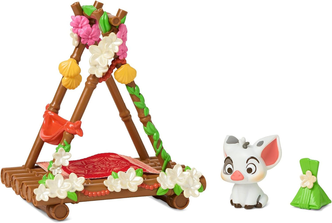 Disney Store Offizielles Vaiana Minipuppen-Spielset, Once Upon a Story Kollektion, 8-TLG., Figurense