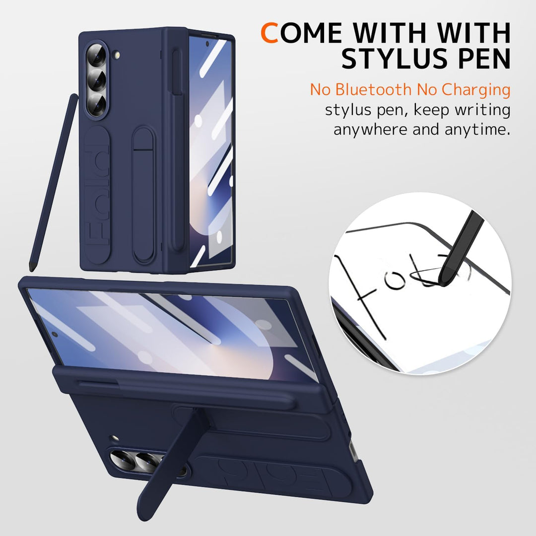 NINKI für Samsung Galaxy Z Fold 5 Hülle mit Stift und Halter Galaxy Z Fold 5 Handyhülle mit Ständer