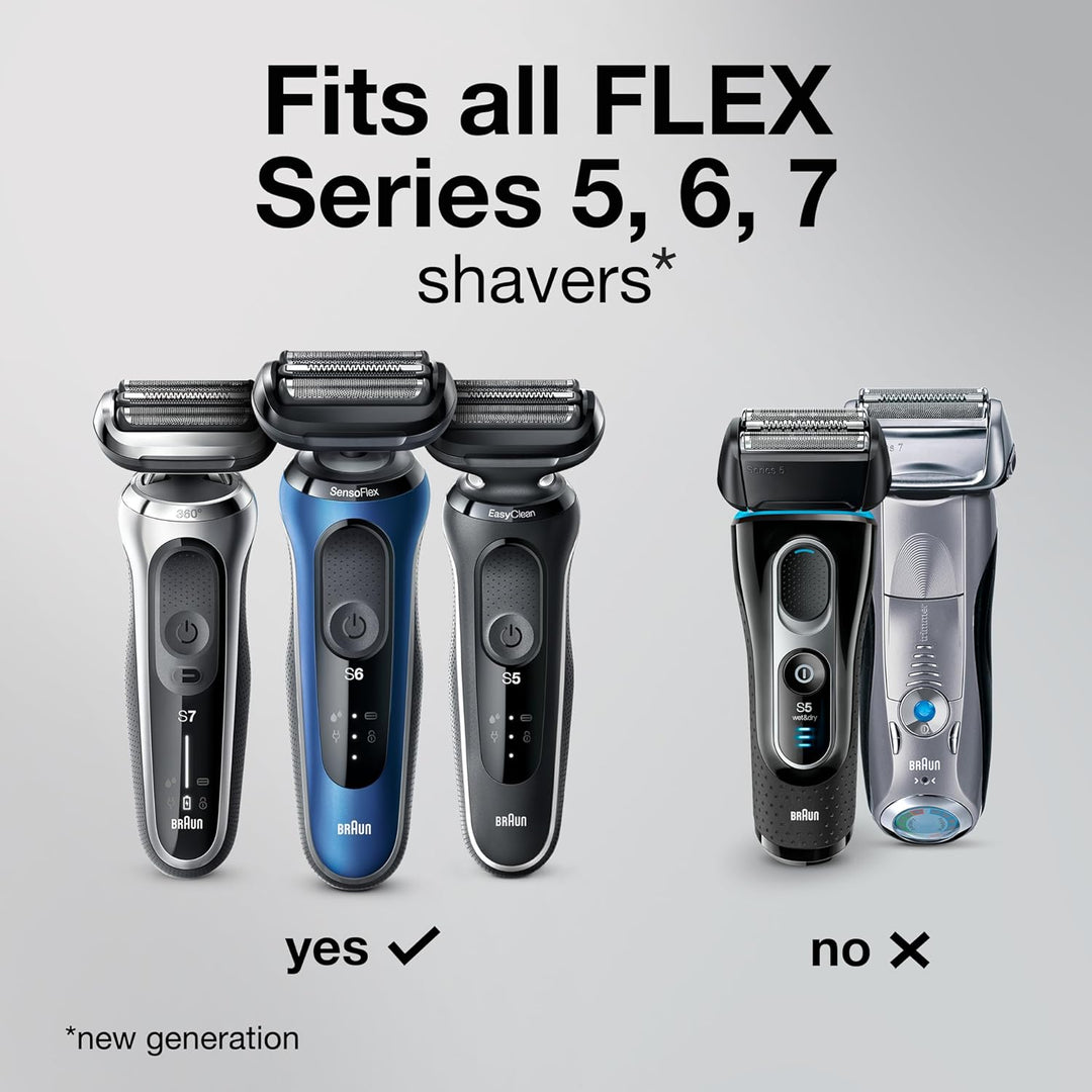 Braun Series 5 53B Elektrischer Rasierkopf, Schwarz - Entwickelt für Rasierer der Serie 5 und Serie
