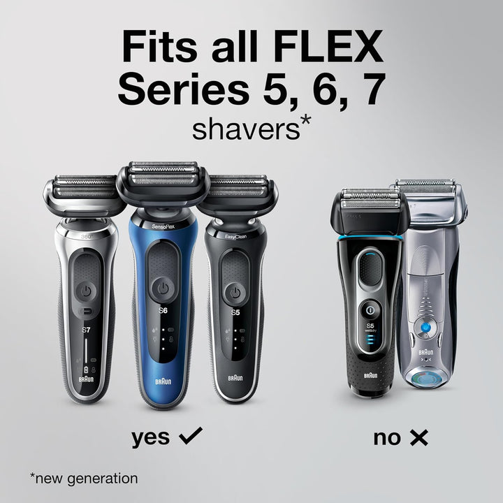 Braun Series 5 53B Elektrischer Rasierkopf, Schwarz - Entwickelt für Rasierer der Serie 5 und Serie