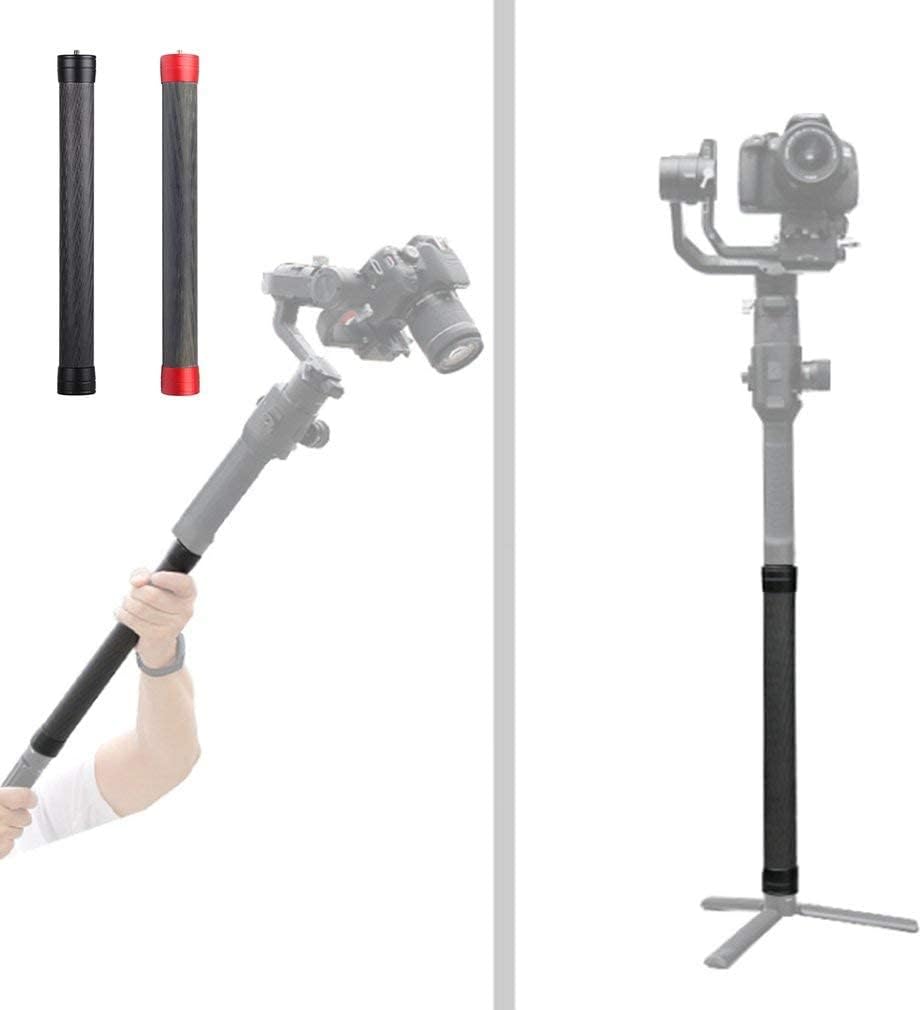 PULUZ 35 cm Stativ Verlängerungsstange Kamera Kohlefaser Verlängerungsstange Handheld 1/4 Zoll Stand