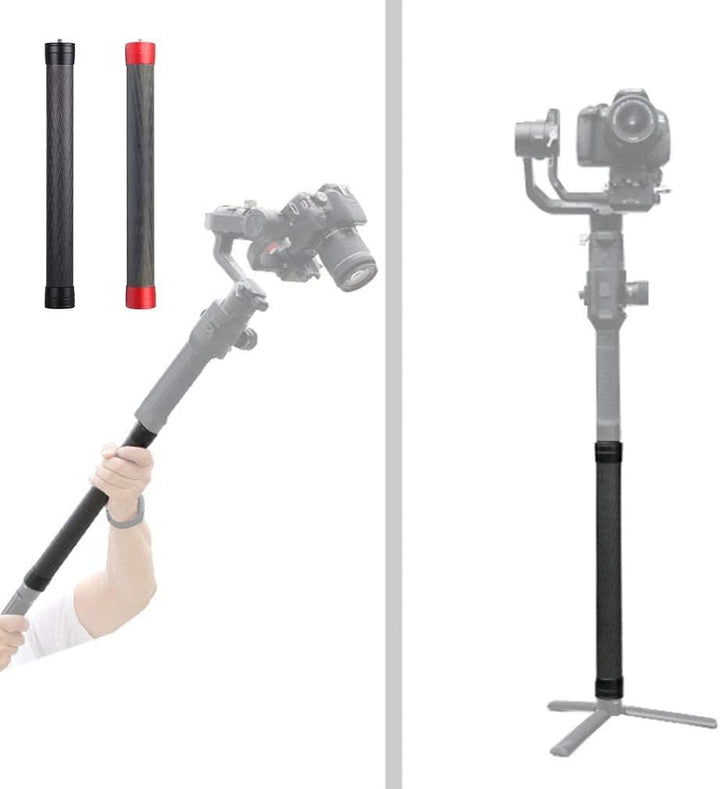 PULUZ 35 cm Stativ Verlängerungsstange Kamera Kohlefaser Verlängerungsstange Handheld 1/4 Zoll Stand